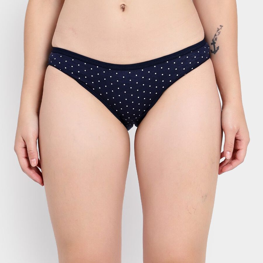 Ladies' Cotton Panty, Navy Blue, large image number null